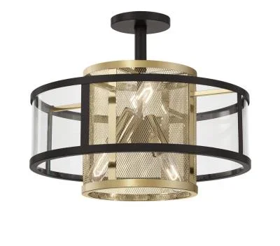 Four Light Convertible Semi Flush / Pendant6341387