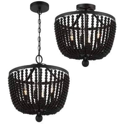 Four Light Semi Flush Mount