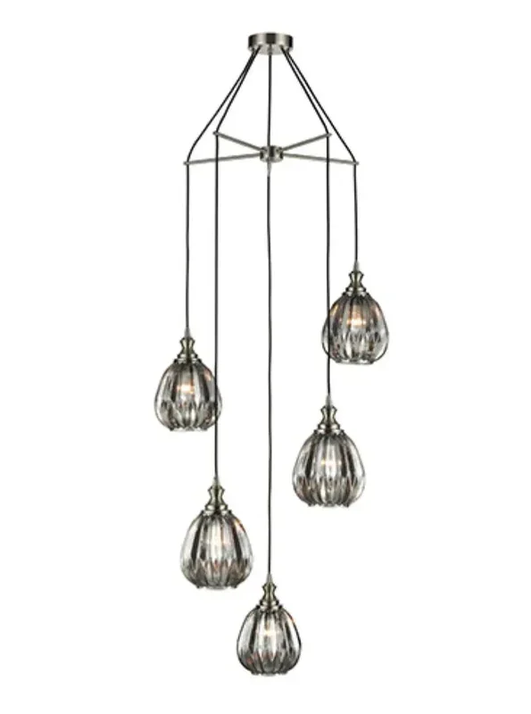 Franklite FL2421-5/351 Pendant Refract 5 light Spreader