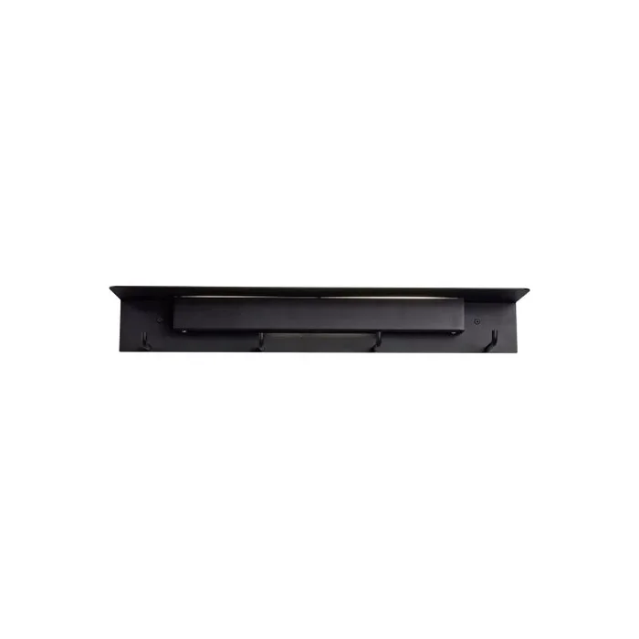 Fuerteventura Wall Lamp Coat Rack, 9W LED, 3000K, 600lm, Matt Black, 3yrs Warranty