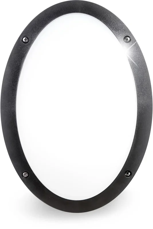 Fumagalli Asbac 1V3.000.WY.LS1 Maddi 9W 4K LED Sensor Rd Plain Bulkhead Wh