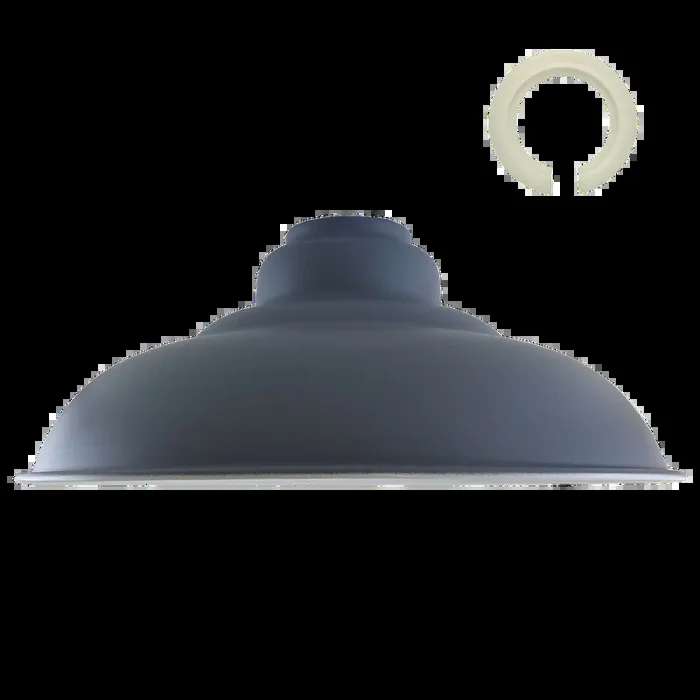 Grey Colour Gloss Modern Metal Indoor Home Light Lampshade~1086