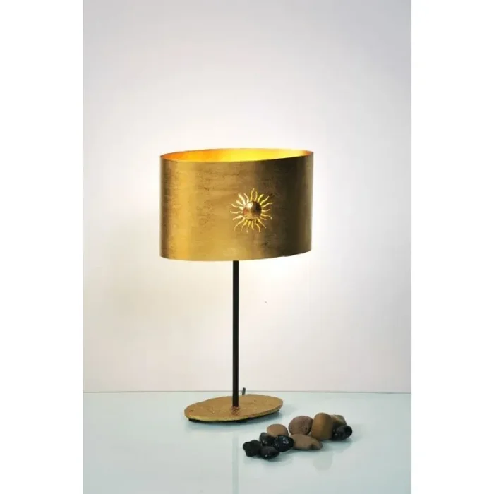Holländer SUN OVAL table lamp brown, gold, 1-light source