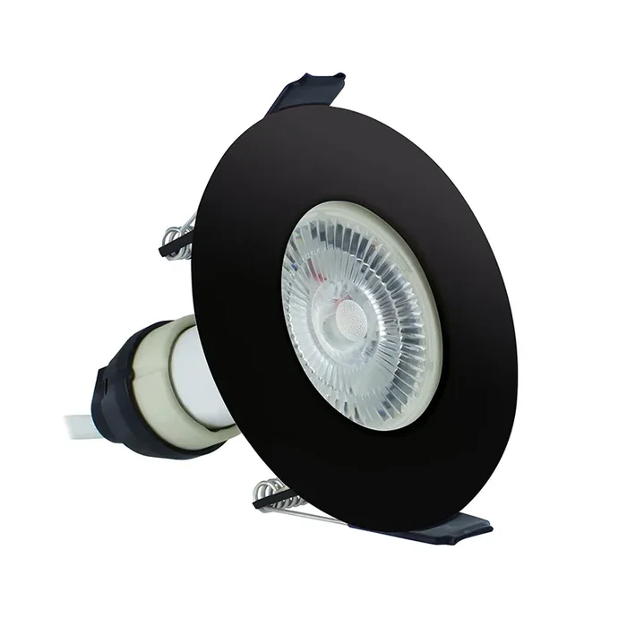Integral EvoFire Fire Rated Low Profile Fixed Downlight – Black