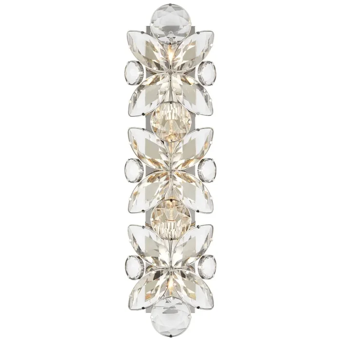 kate spade new york Lloyd 26″ Sconce in Polished Nickel with Crystal Wall Light W7.25″ x H25.75″KS 2018PN-CG
