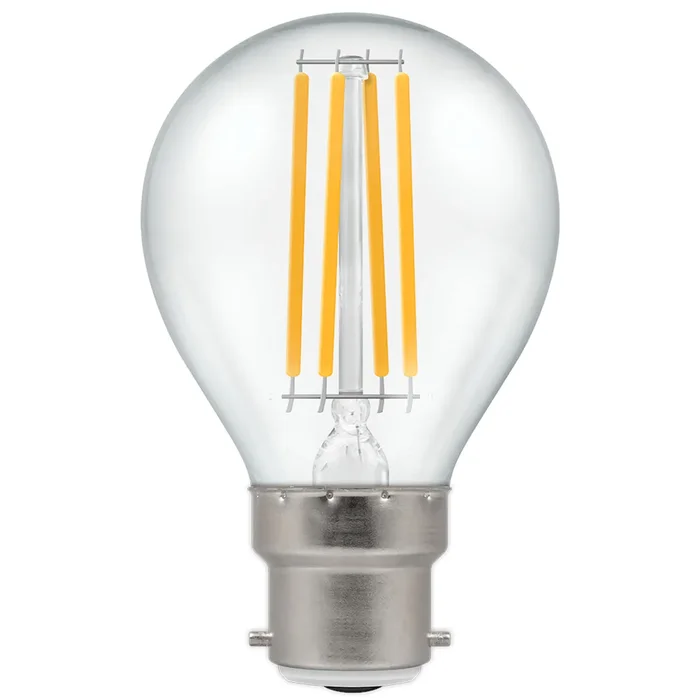 LED 45mm Round 4.2W (40W eq.) B22d Clear 2700K Crompton