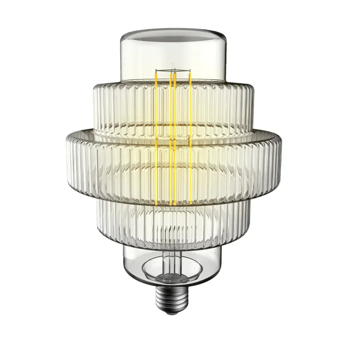 LED Deco Gear Lamp 160mm 4.9W 1800K E27 Clear Crompton