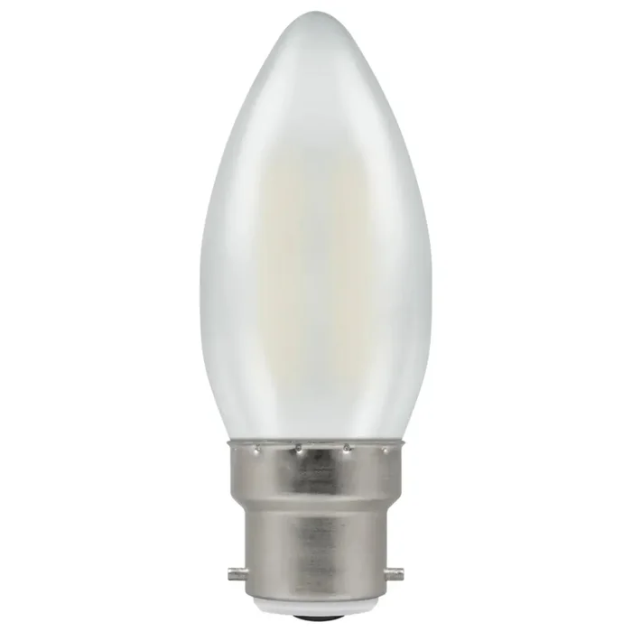 LED Filament Candle 2.2W (25W eqv.) B22d 2700K Opal Crompton