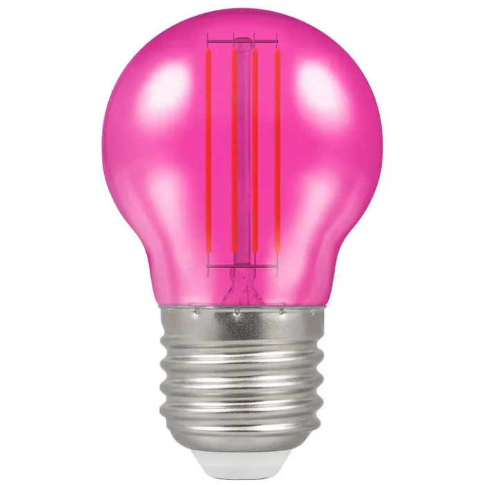 LED Golfball E27 4.5W Pink Harlequin Crompton