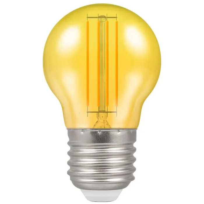 LED Golfball E27 4.5W Yellow Harlequin Crompton