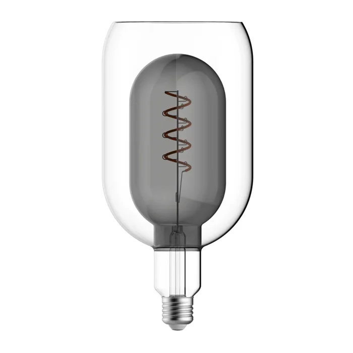 LED Nucleus Tumbler Tubular Lamp 4.5W 1800K E27 Smoke Crompton