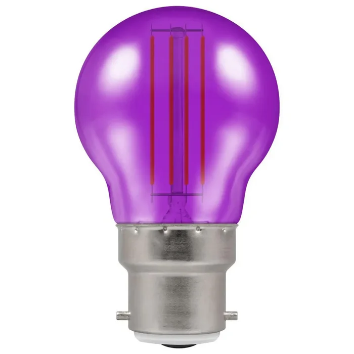LED Round 45mm BC 4.5W (25W) Purple Harlequin