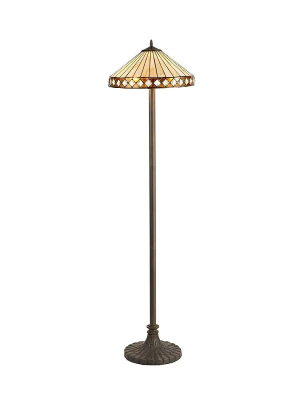 Lincoln 2 Light Stepped Design Floor Lamp EM7320-KHSA