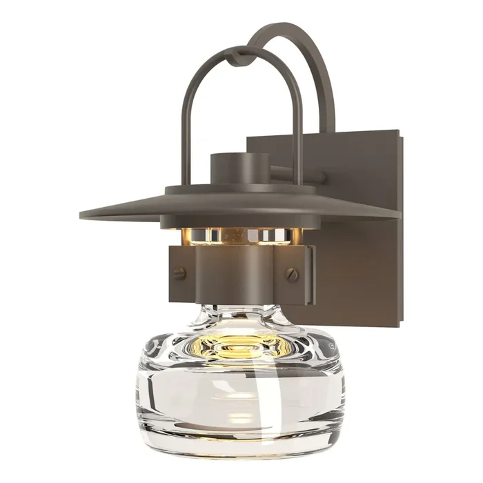 Mason Outdoor Sconce 1-Light Clear Glass (ZM) in Coastal Dark Smoke303003-SKT-77-ZM0448