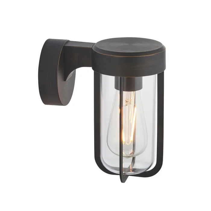MIL857241 Miller Wall Light Brushed Bronze Clear