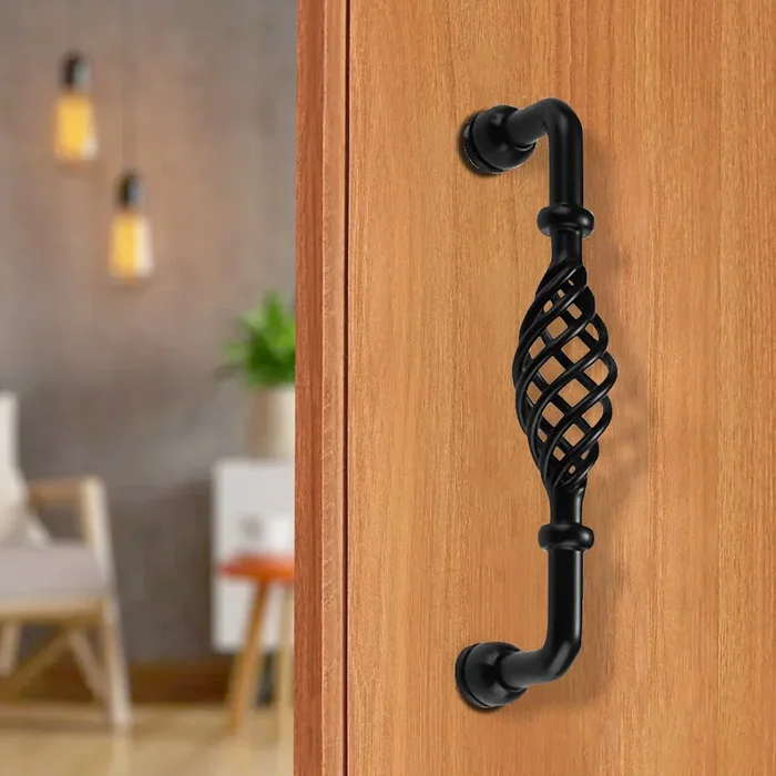 Modern Kitchen Cabinet – Drawer Pulls & Door Furniture Handles in Black ~1330