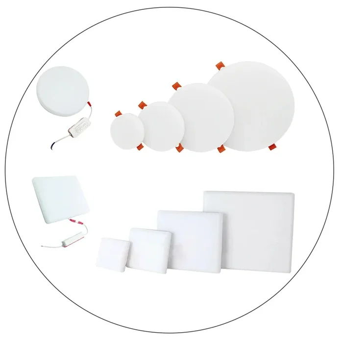 Modern LED Round Recessed Ultra slim Ceiling Flat Panel down Light Cool White Indoor Light~1295