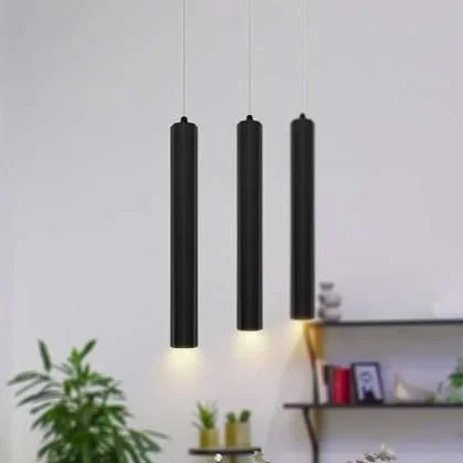 Modern Long Tube Aluminum Ceiling Cylindrical LED Pendant Light~4590