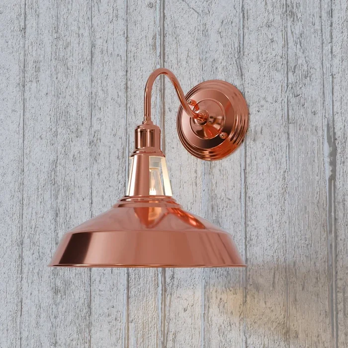 Modern Style Rose gold Barn Slotted Shade with Wall Sconce~3624