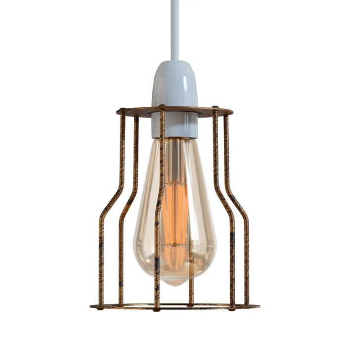 Modern Vintage Industrial Retro Loft Metal Ceiling Lamp Shade Frames Uk~1261