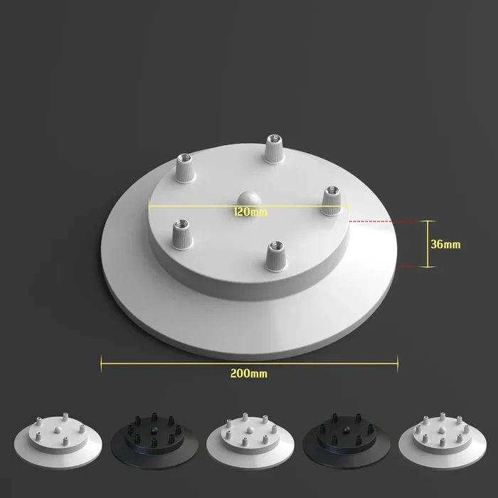 Muliti Point Outlet Ceiling Rose For Fabric Cable~4955