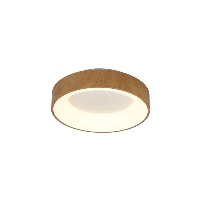 Niseko II Ring Ceiling 38cm 30W LED, 2700K-5000K Tuneable, 2250lm, Remote Control & APP, Wood, 3yrs Warranty