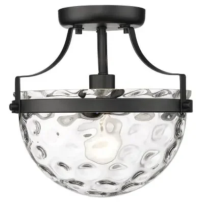 One Light Semi-Flush Mount