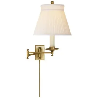 One Light Swing Arm Wall Lamp