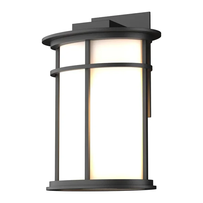 Province Outdoor Sconce 1-Light Opal Glass (GG) in Coastal Black305650-SKT-80-GG0366