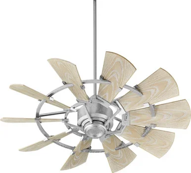 Quorum Windmill 44″Patio Fan in Galvanized – 194410-9