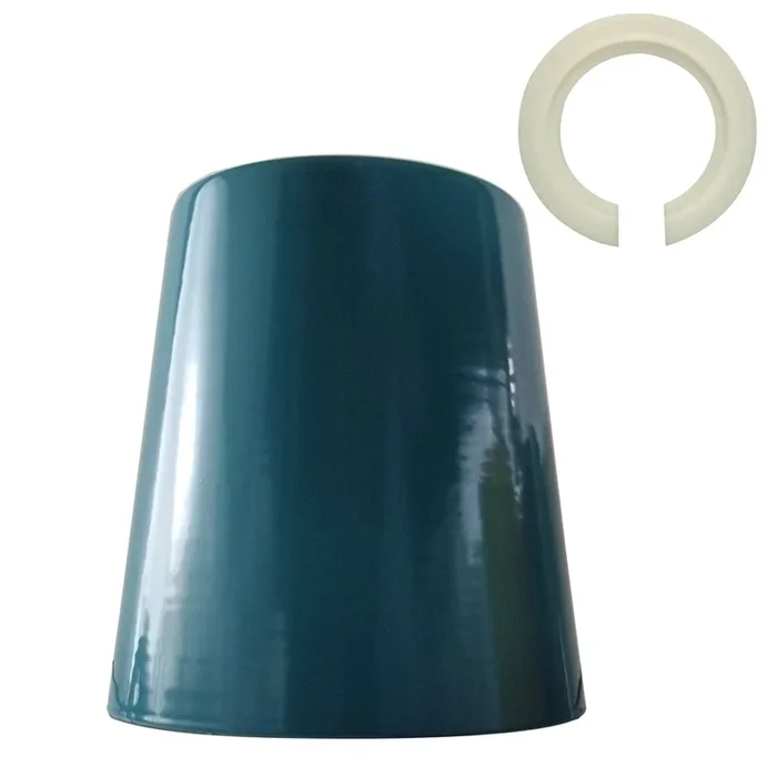 Retro Easy Fit Light Shade 13cm Metal E27 Cyan blueLampshade~3897