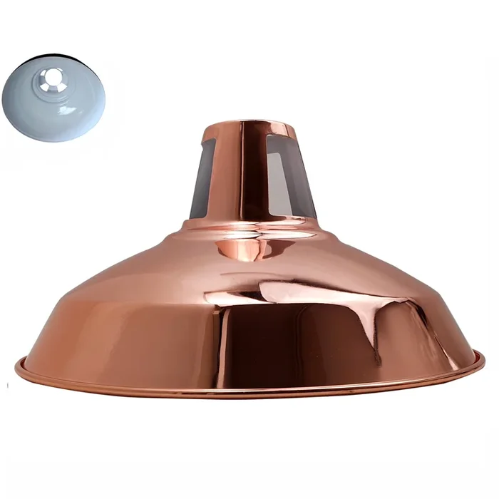 Retro Style Light Shades Modern Ceiling Pendant Lampshades Metal – Rose Gold~2324