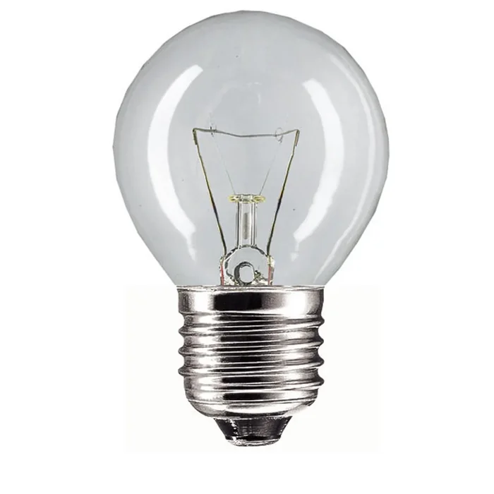Round 45mm 240V 7W E27 Clear