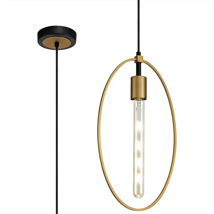 Savalas Single Large Circle Pendant, EM1147-HSA