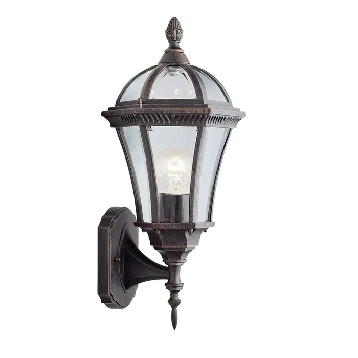 Searchlight Capri Outdoor Uplight – Aluminium, Rustic Brown & Glass,IP44 Search Light Part Number 1565