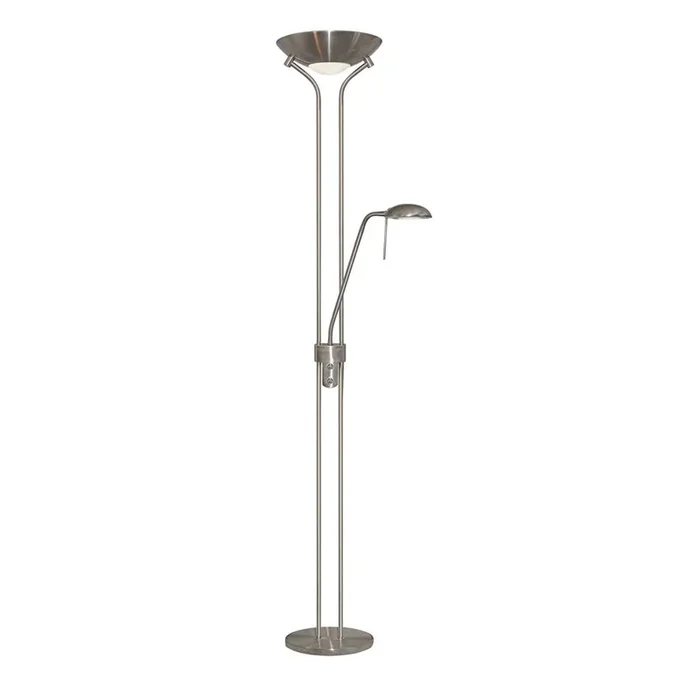 Searchlight Mother & Child – Satin Silver Fs D/Dimmer 4329Ss