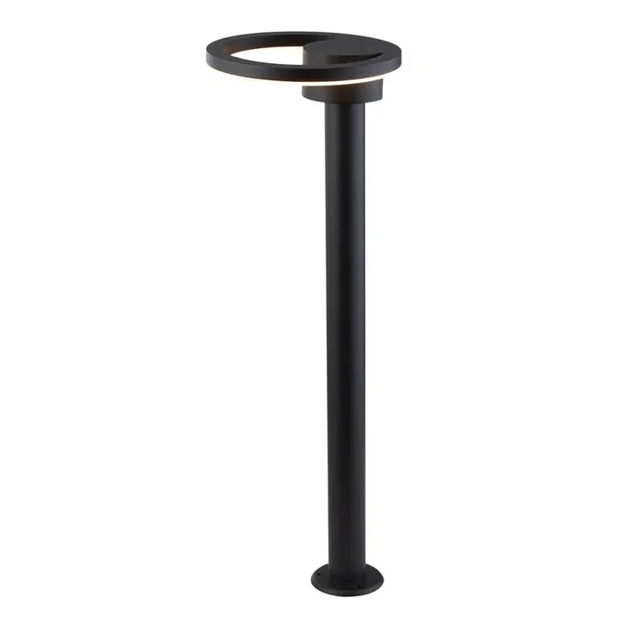 Searchlight Outdoor Led Post (73Cm Height) With Round Head – Black With Frosted Diffuser 6452Bk