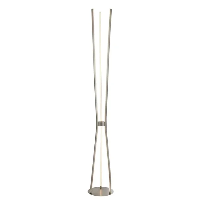 Searchlight Tripod Led 3Lt Floor Lamp – Satin Nickel 7383-3Sn