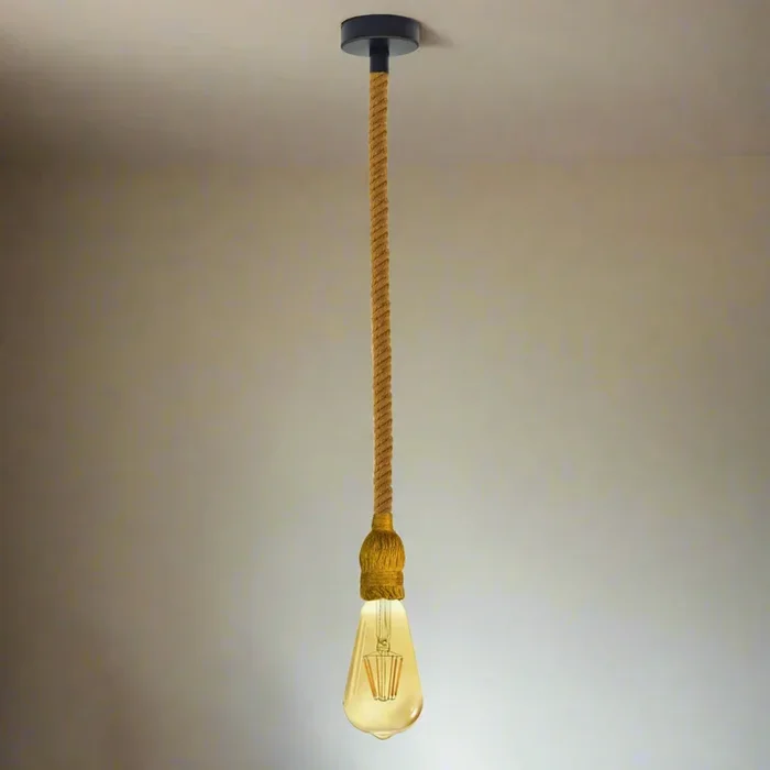 Single Rope Cage Vintage Ceiling Pendant Light Lampshade~3168