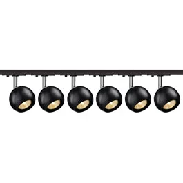 SLV 144010TK6 Light Eye 1 GU10 Spot 50W 6 Light Track Kit Chrome & Black