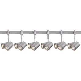 SLV 184442TK6 Bima 2 2x50W 6 Light Track Kit Silver Grey