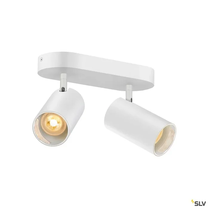 SLV ASTO TUBE, ceiling-mounted light, cylindrical, max. 2x10W, white 1006426