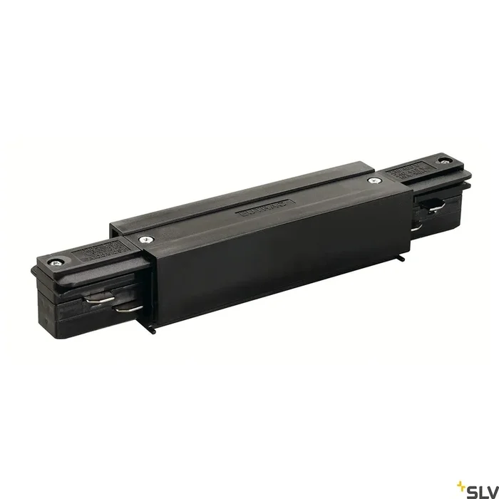 SLV EUTRAC longitudinal connector, with feed-in capability, black 145660