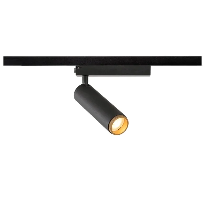 SLV GRIP! M, 1~ spot, cylindrical, 3000 K, 20 W, PHASE, 42°, black / gold 1008427