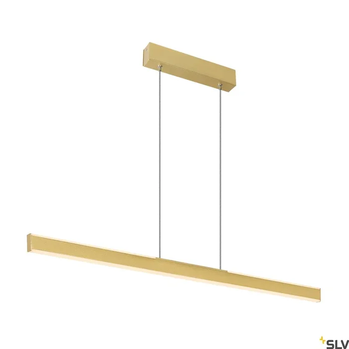 SLV ONE LINEAR Dimmable up/down, brass pendant light, 24W 2700/3000K 1006187