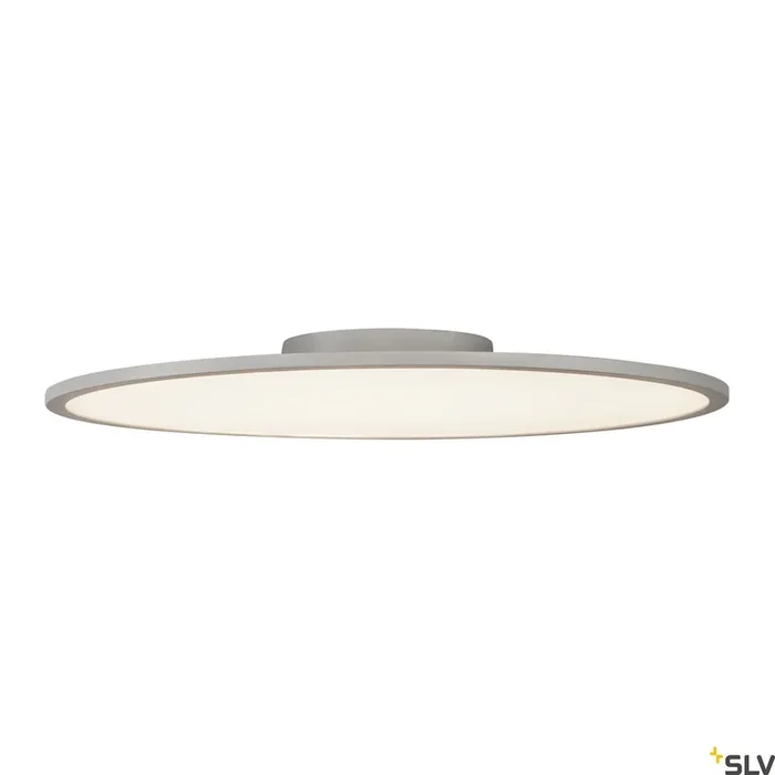 SLV PANEL 60 round, LED Indoor surface-mounted ceiling light, silver-grey, 3000K 1000785