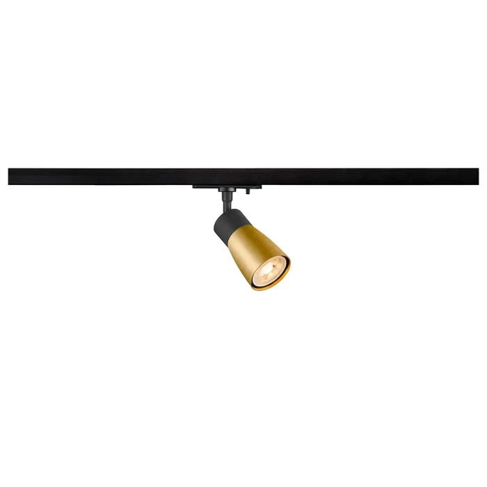 SLV PURI 2.0 Dome, 1~ Track spot, GU10, 1x max. 6 W, black / gold 1008251