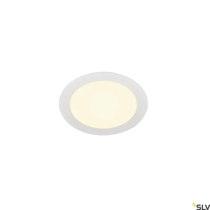 SLV SENSER 18 LED round recessed ceiling light white 3000K 1003009