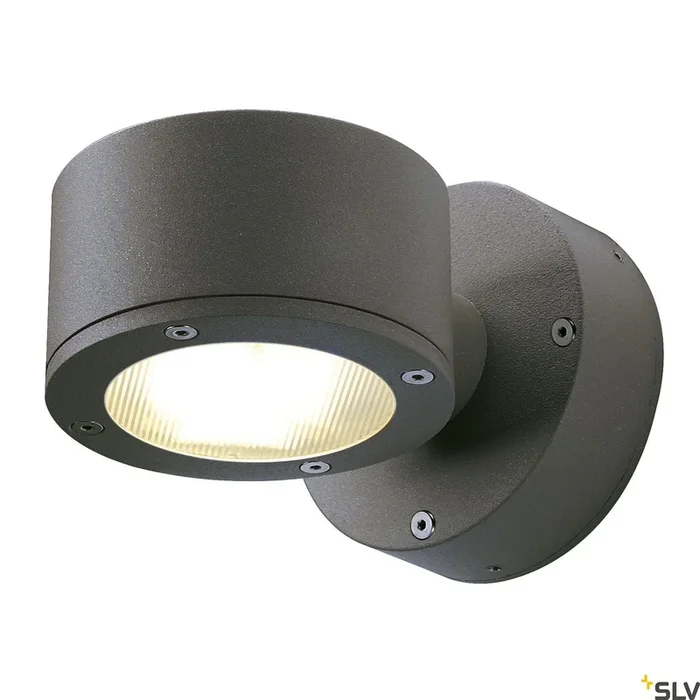 SLV SITRA WALL wall light, anthracite, GX53 Energy Saver, max. 9W, IP44 230355