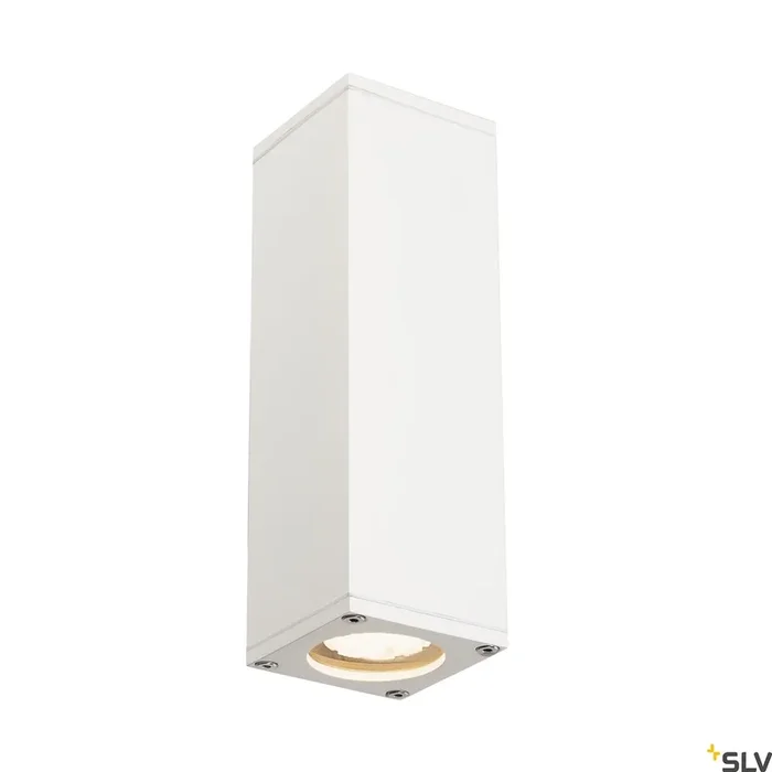 SLV THEO UP/DOWN OUT wall light, square, white, GU10, max. 2x35W 229531